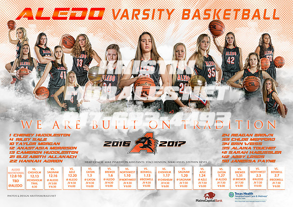 2016 Aledo Girls Basketball poster rev2