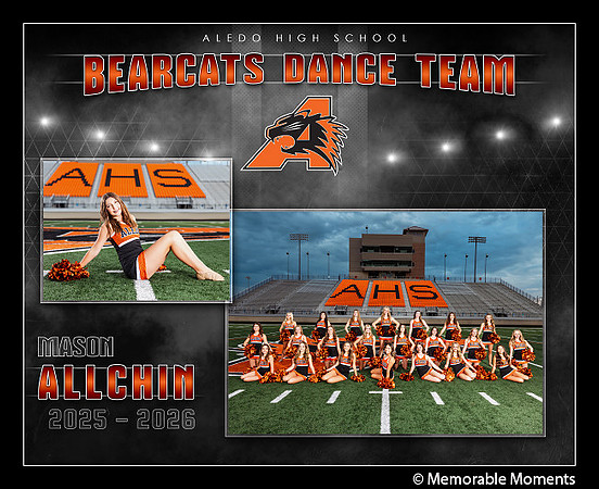 2025 Mason ALEDO Dance Team Memory Mate web