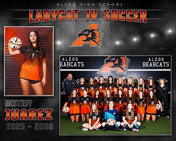2025 ALEDO Ladycat JV Soccer Memory Mate D