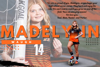 Orange and White Modern Bold Soccer Match Day Instagram Post (7.5 x 5 in)