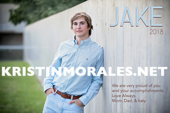 Jake McLendon half page yearbook ad v3