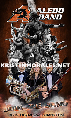 Aledo Band Door Poster 12x20 bleach